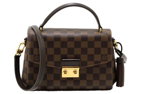 Louis Vuitton Damier Ebene Croisette Handbag/Messenger Bag