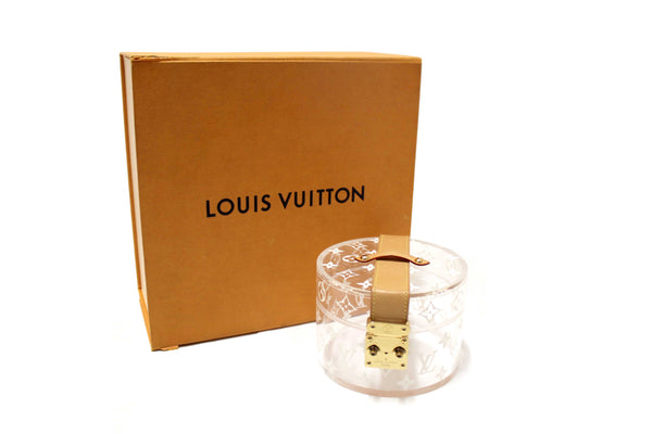 Louis Vuitton Monogram Print Transparent Plexiglass Scott Box