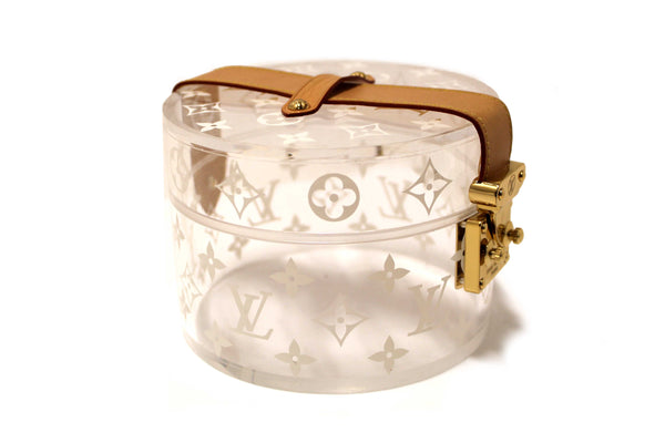 Louis Vuitton Monogram Print Transparent Plexiglass Scott Box