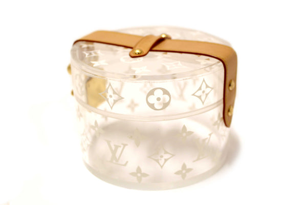 Louis Vuitton Monogram Print Transparent Plexiglass Scott Box