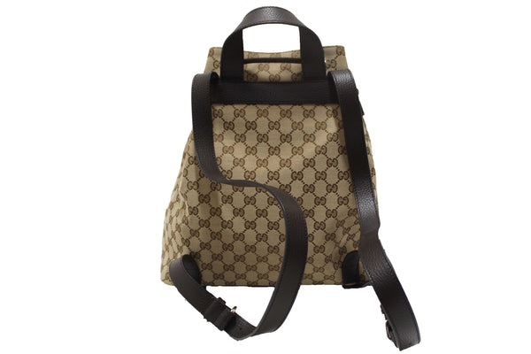 Gucci Beige GG Canvas Drawstring Medium Backpack 449175
