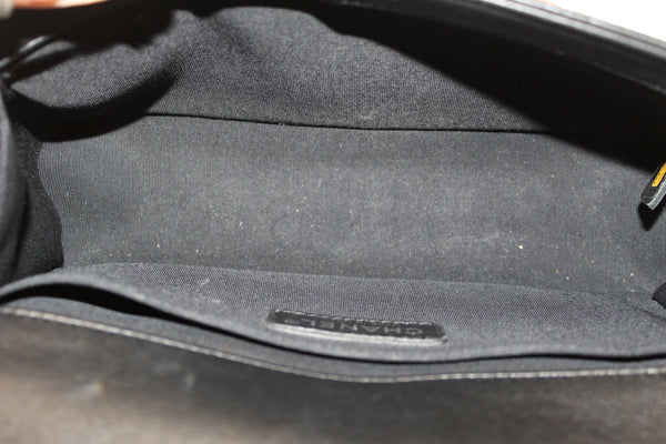 Chanel Black Quilted Calfskin Old Medium Boy Shoulder Bag