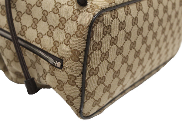 Gucci Beige GG Canvas Drawstring Medium Backpack 449175