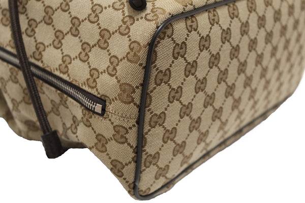 Gucci Beige GG Canvas Drawstring Medium Backpack 449175