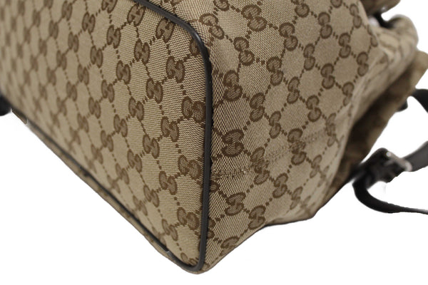 Gucci Beige GG Canvas Drawstring Medium Backpack 449175
