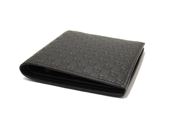 new gucci dark brown microguccissima leather square bi-fold men's wallet 150413 | Shop Now at Italystation.com