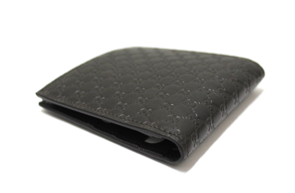 new gucci dark brown microguccissima leather square bi-fold men's wallet 150413 | Shop Now at Italystation.com