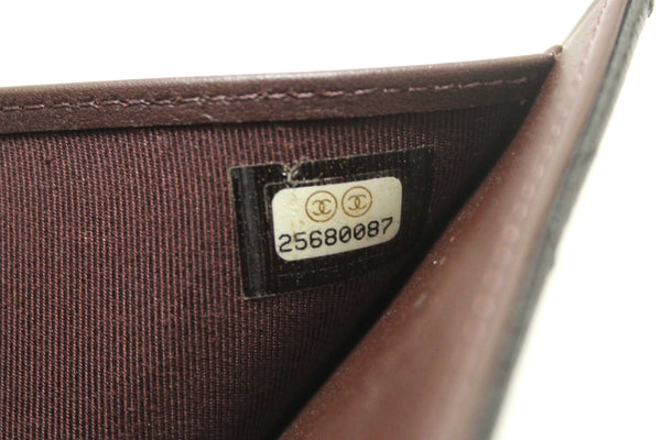 Chanel Black Quilted Caviar Leather Classic Small Flap Wallet