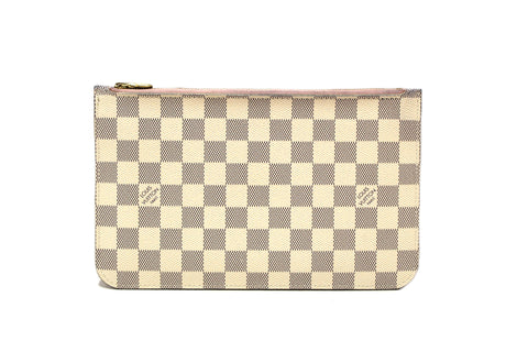 Louis Vuitton Damier Azur Canvas Neverfull Pouch Pochette