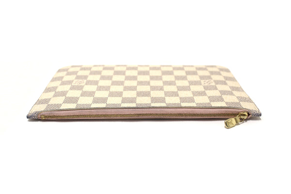 Louis Vuitton Damier Azur Canvas Neverfull Pouch Pochette