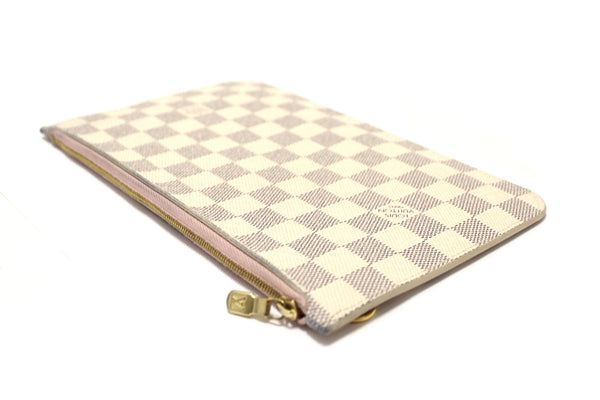 Louis Vuitton Damier Azur Canvas Neverfull Pouch Pochette
