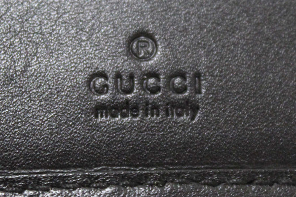 Gucci Black Marmont Chevron Leather Three Folded Wallet 474802
