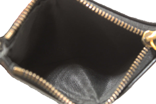 Gucci Black Marmont Chevron Leather Three Folded Wallet 474802