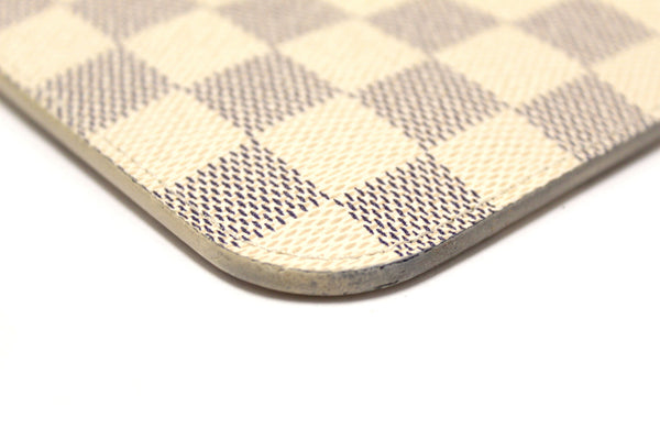 Louis Vuitton Damier Azur Canvas Neverfull Pouch Pochette