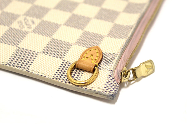 Louis Vuitton Damier Azur Canvas Neverfull Pouch Pochette