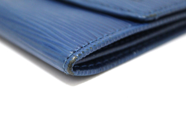 Louis Vuitton Vintage Blue Epi Leather Card Holder