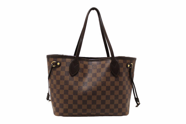 Louis Vuitton Damier Ebene Neverfull PM Tote Bag