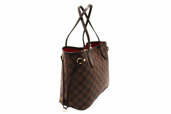 Louis Vuitton Damier Ebene Neverfull PM Tote Bag