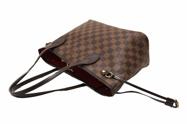 Louis Vuitton Damier Ebene Neverfull PM Tote Bag
