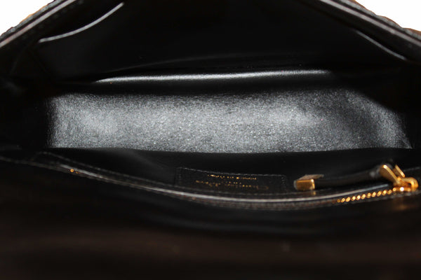 Christian Dior Black Macrocannage Caviar Leather Small Caro Shoulder Crossbody Bag