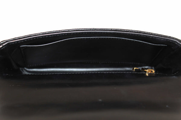 Christian Dior Black Macrocannage Caviar Leather Small Caro Shoulder Crossbody Bag