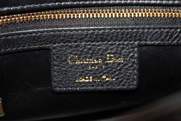 Christian Dior Black Macrocannage Caviar Leather Small Caro Shoulder Crossbody Bag