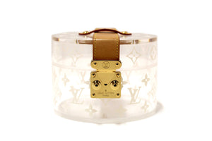 Louis Vuitton Monogram Print Transparent Plexiglass Scott Box