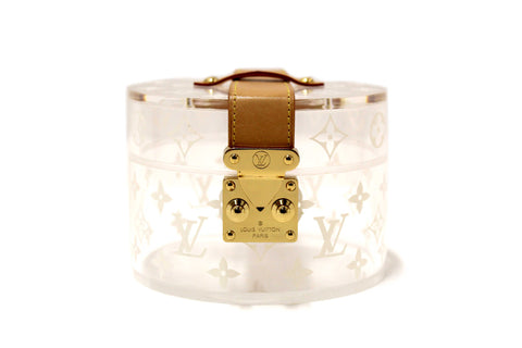Louis Vuitton Monogram Print Transparent Plexiglass Scott Box