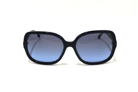 CHANEL Chanel Blue Tortoise Square Sunglasses | Italystation.com - Shop Now at italystation.com