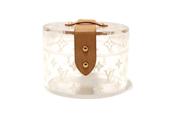 Louis Vuitton Monogram Print Transparent Plexiglass Scott Box