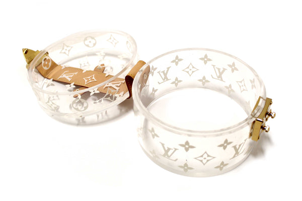 Louis Vuitton Monogram Print Transparent Plexiglass Scott Box