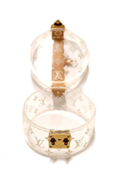 Louis Vuitton Monogram Print Transparent Plexiglass Scott Box