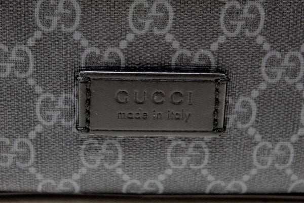 Gucci Black and Grey GG Supreme Canvas Belt Bag 474293