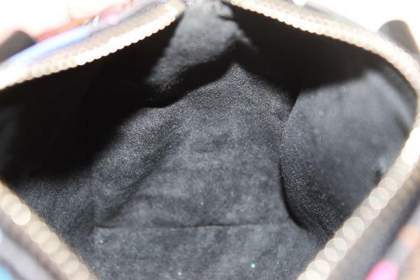Louis Vuitton Limited Edition Black Multicolor Monogram LV x TM Nano Speedy Bag