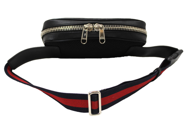 Gucci Black and Grey GG Supreme Canvas Belt Bag 474293