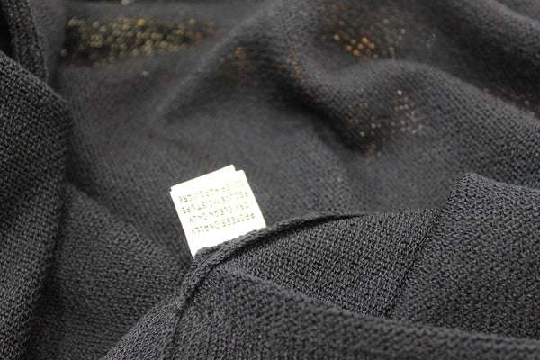 St John Black Wrap-Around Knit Dress Size Size 2
