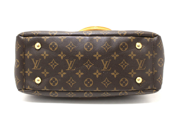 Louis Vuitton Classic Monogram with Safran Leather Pallas MM Handbag
