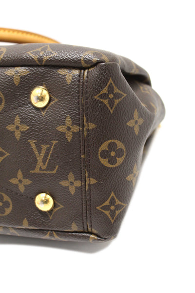 Louis Vuitton Classic Monogram with Safran Leather Pallas MM Handbag