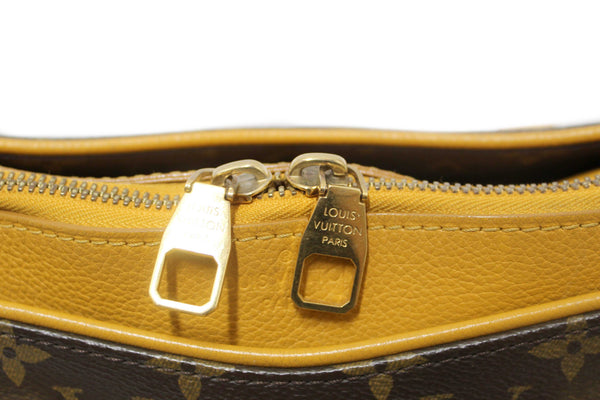 Louis Vuitton Classic Monogram with Safran Leather Pallas MM Handbag