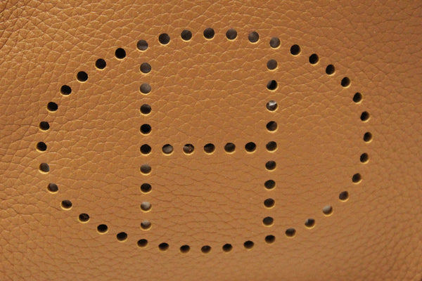 Hermes Brown Clemence Leather Evelyne 16 Amazone Bag