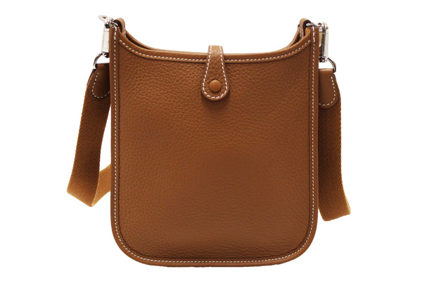 Hermes Brown Clemence Leather Evelyne 16 Amazone Bag