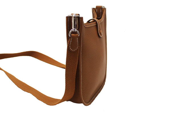 Hermes Brown Clemence Leather Evelyne 16 Amazone Bag