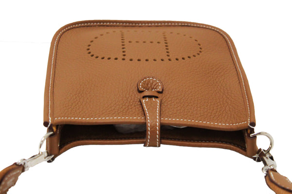 Hermes Brown Clemence Leather Evelyne 16 Amazone Bag