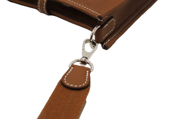 Hermes Brown Clemence Leather Evelyne 16 Amazone Bag