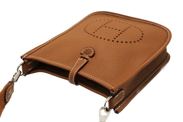 Hermes Brown Clemence Leather Evelyne 16 Amazone Bag