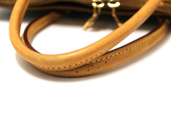 Louis Vuitton Classic Monogram with Safran Leather Pallas MM Handbag
