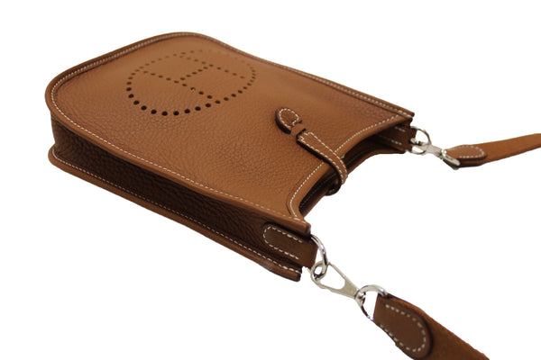 Hermes Brown Clemence Leather Evelyne 16 Amazone Bag