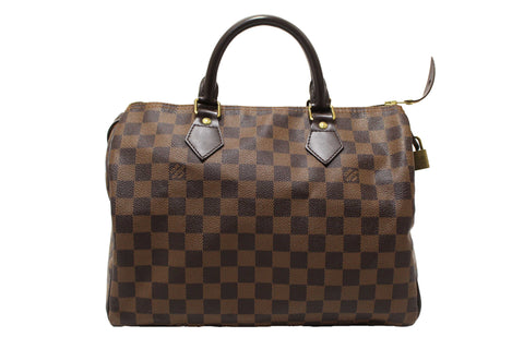 Louis Vuitton Damier Ebene Speedy 30 Handbag