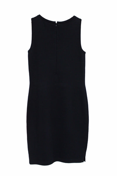 St John Black Knit Sleeveless Dress Size 2