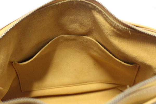 Louis Vuitton Classic Monogram with Safran Leather Pallas MM Handbag